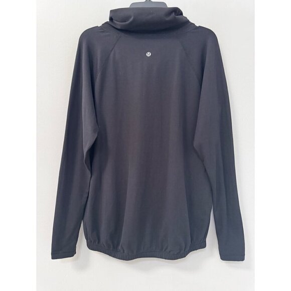 Lululemon Healthy Heart Pullover Black Cowl Neck Thumbholes sweater - Picture 2 of 4